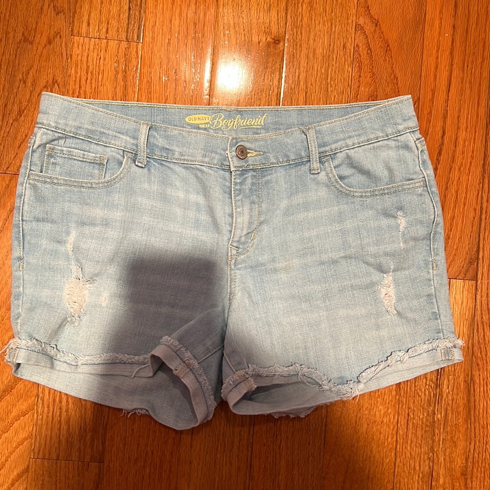 Old Navy Light Blue Boyfriend Denim Shorts